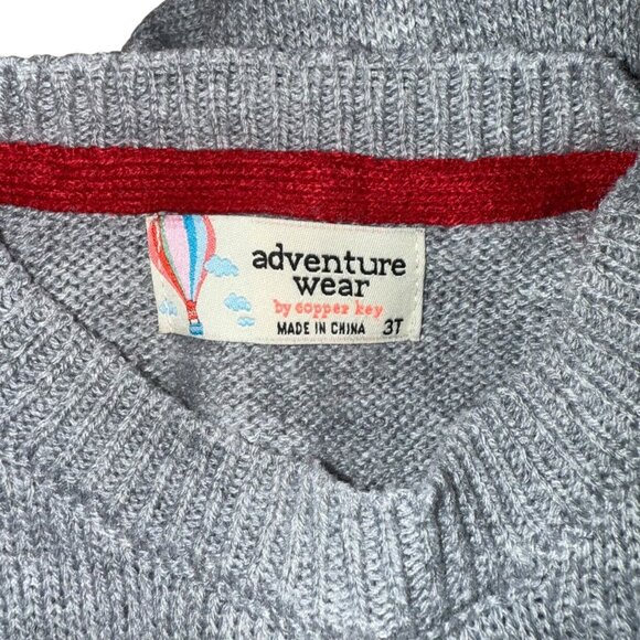Adventure Wear By Copper Key Polar Bear Sweater Grey Size 3T - Picture 3 of 5